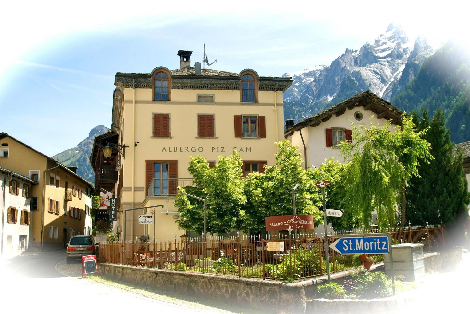 Albergo Piz Cam Vicosoprano Buitenkant foto